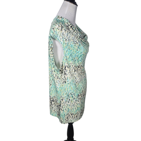 Kasper X-Large XL Mint Multicolored Patterned Blouse - Picture 3 of 6